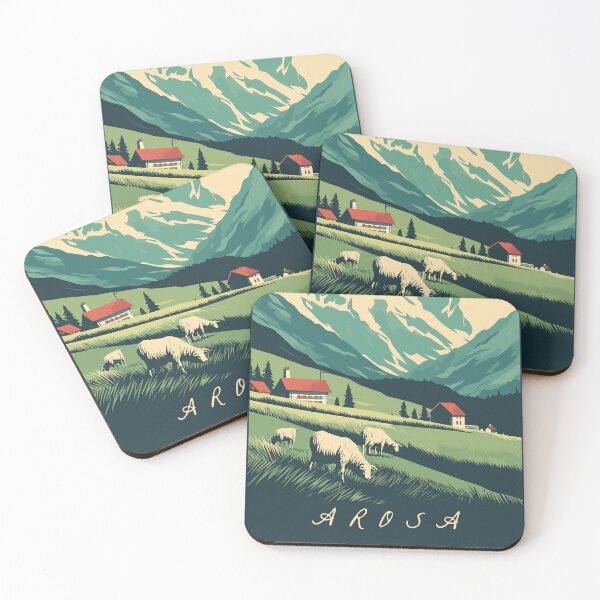 Item preview, Arosa, Switzerland, Poster designed and sold by BokeeLee.