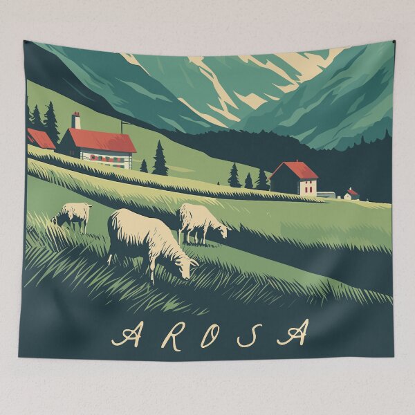 Item preview, Arosa, Switzerland, Poster designed and sold by BokeeLee.