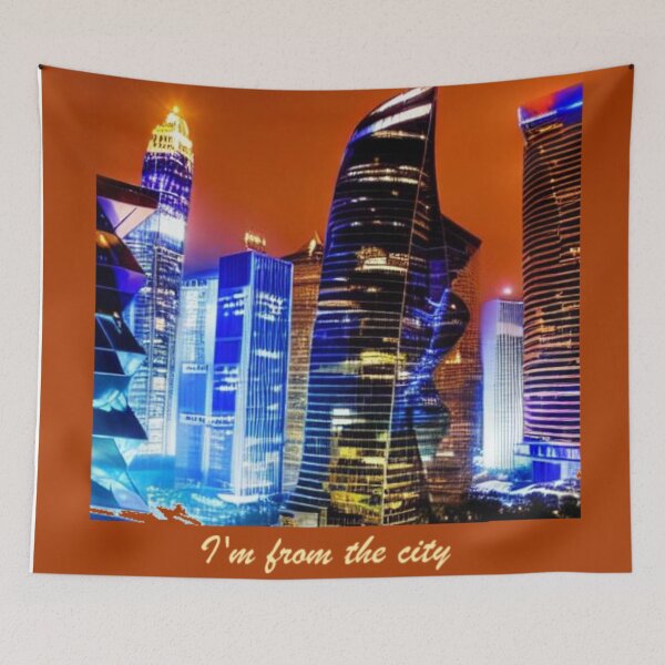 Item preview, I'm from the city skyscrapers downtown at night  designed and sold by JaroDesign2023.