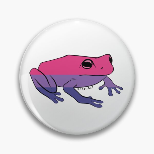 Item preview, Rana del orgullo bisexual (sin texto) designed and sold by zocola.