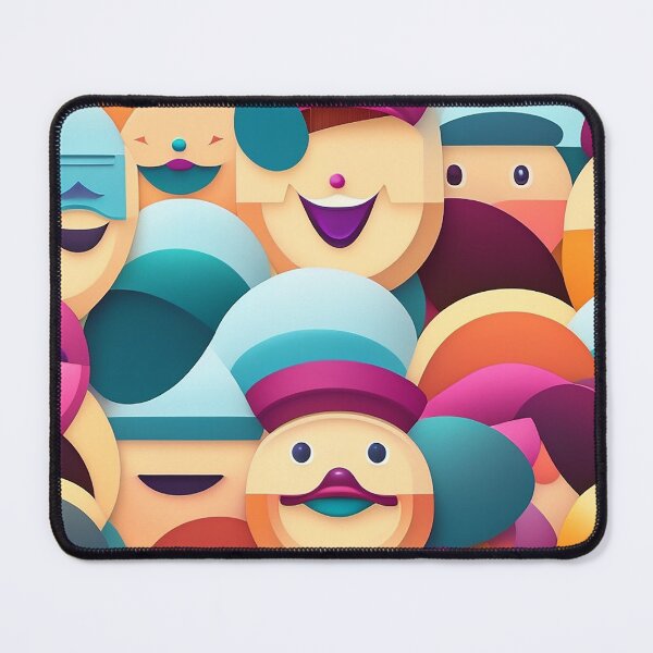 Item preview, Colorful Faces Pattern designed and sold by cogozone.