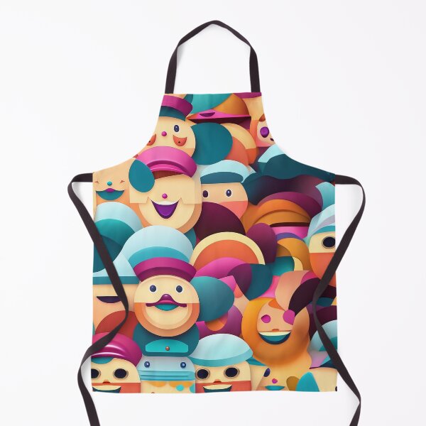 Item preview, Colorful Faces Pattern designed and sold by cogozone.