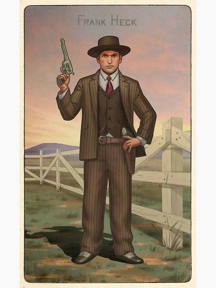 tobacco rdr2 Red Dead Redemption 2 Frank Heck Western Card Tobacco Cigarette T-shirt and  Stickers