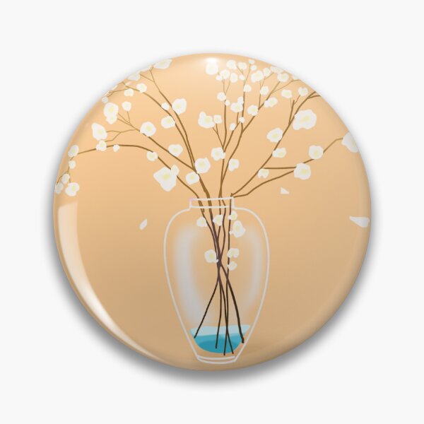 Item preview, White flower vase minimal style designed and sold by Tortoon13.