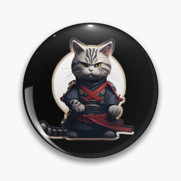Item preview, Japanese Samurai Cat ninja designed and sold by ArtHideaway.