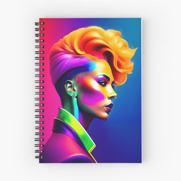 Item preview, woman with colored hair designed and sold by Elobrdn.