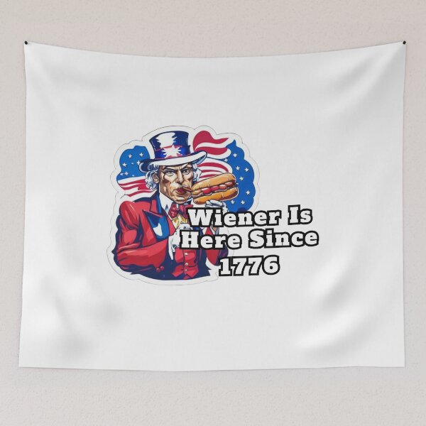 Item preview, Wiener Is Here, 4th of July designed and sold by ShopULove.