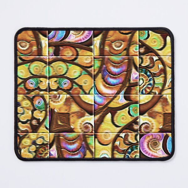 Item preview,  Gorgeous multicolored ammonite abstract patchwork - Ancient mystical symbolic pattern - Ideal gift for fossil lovers designed and sold by Ralek.