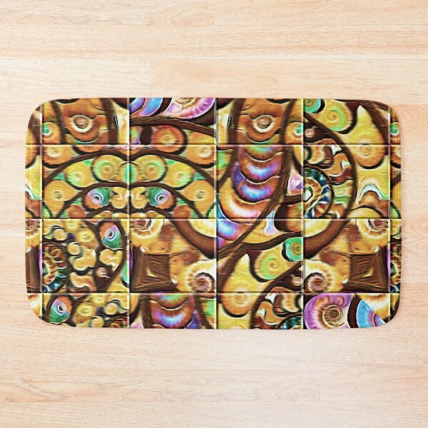 Item preview,  Gorgeous multicolored ammonite abstract patchwork - Ancient mystical symbolic pattern - Ideal gift for fossil lovers designed and sold by Ralek.