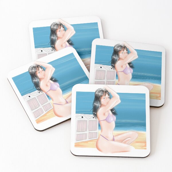 Item preview, Pinup morena en la playa designed and sold by eligart.