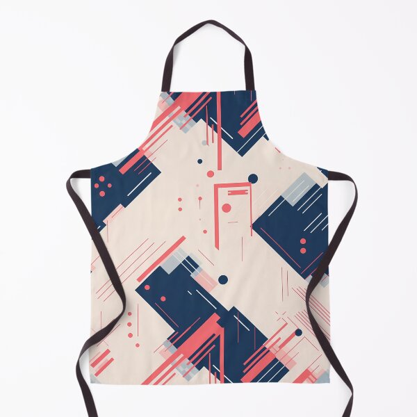 Item preview, Like a Droid 2, minimalist tech pattern, clean tech paneling, navy, blue, pink hue, beige, robots and technology. designed and sold by FoxRobinRabbit.