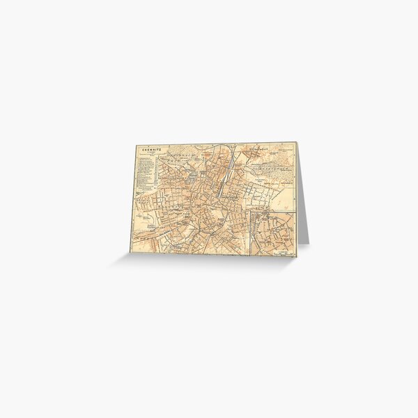 Item preview, Vintage Map of Chemnitz Germany (1925) designed and sold by BravuraMedia.