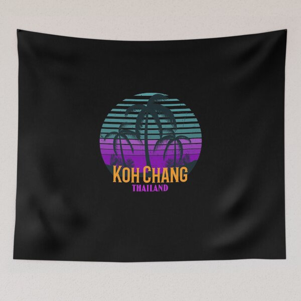 Item preview, Koh Chang Thailand - Vintage Sunset and Palm Trees Design designed and sold by RektRepublic.