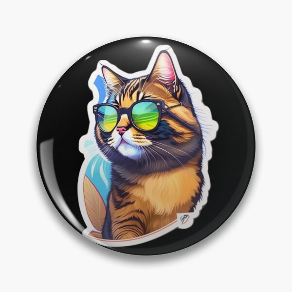 Item preview, Stylish cat on vacation designed and sold by Elobrdn.