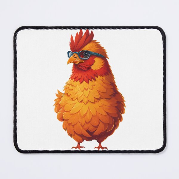 Item preview, Smart Road Island Red Chicken Wearing Glasses designed and sold by Sneek661.