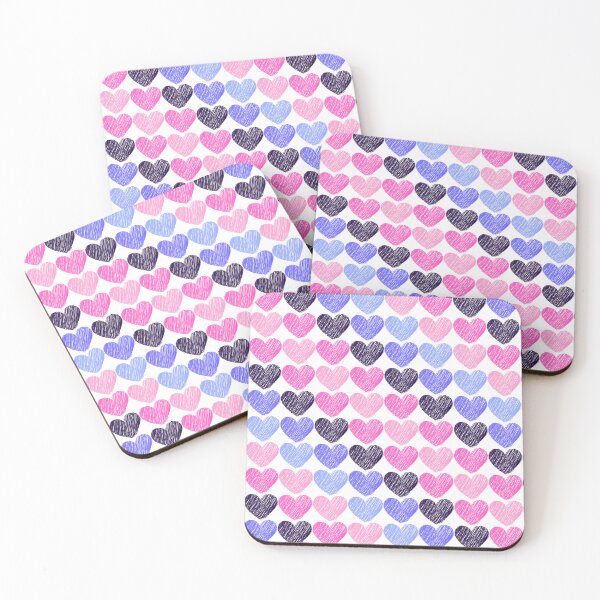 Item preview, Subtle Omnisexual Flag Hearts Pattern - white designed and sold by ontrendshirts.