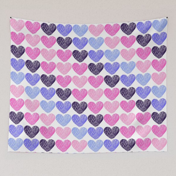 Item preview, Subtle Omnisexual Flag Hearts Pattern - white designed and sold by ontrendshirts.