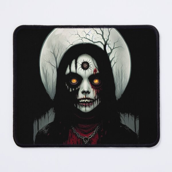 Item preview, Creepy zombie face and scary face designed and sold by Tw1nsAIArt.