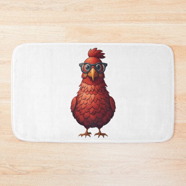 Item preview, Smart Road Island Red Chicken Wearing Glasses designed and sold by Sneek661.