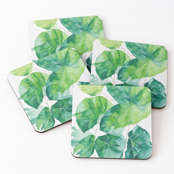 Item preview, Shades of Green Leaves watercolour art designed and sold by PodXDesigns.