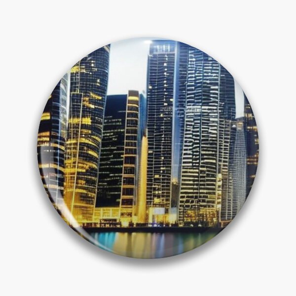 Item preview, I love my city lit up with skyscrapers at night designed and sold by JaroDesign2023.