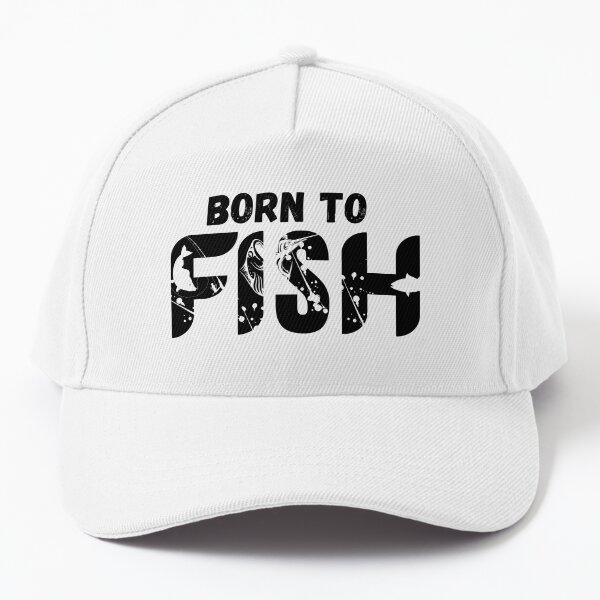 Born to Fish Hat Black