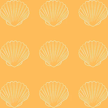 Artwork thumbnail, Shell Pattern Orange by DEDDesign