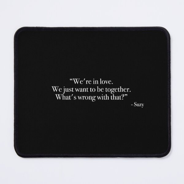 Item preview, Suzy "We're in love." Quote, from <Moonrise Kingdom> designed and sold by Quote-things.