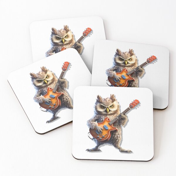Item preview, Guitarist Owl designed and sold by ai-beyond.
