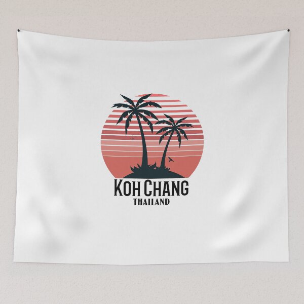 Item preview, Koh Chang Thailand - Vintage Sunset and Palm Trees Design designed and sold by RektRepublic.