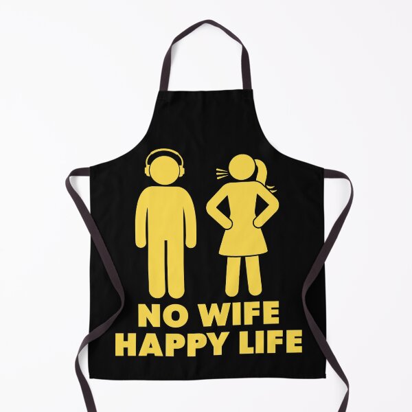 Item preview, No Wife Happy Life designed and sold by ThomasKadmon.