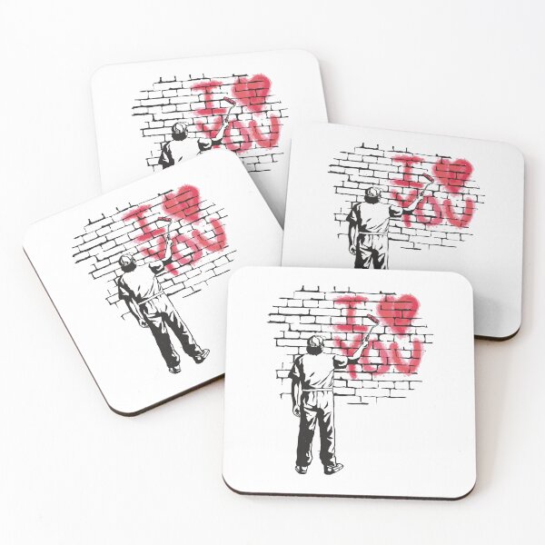 Item preview, I love you Brick wall painting designed and sold by HandicraftArt.