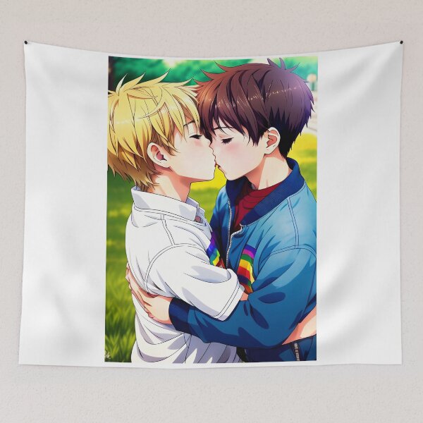 Item preview, Anime Boys - LGBT+ Love and Affection in a Beautiful Artwork designed and sold by emanuele6698.
