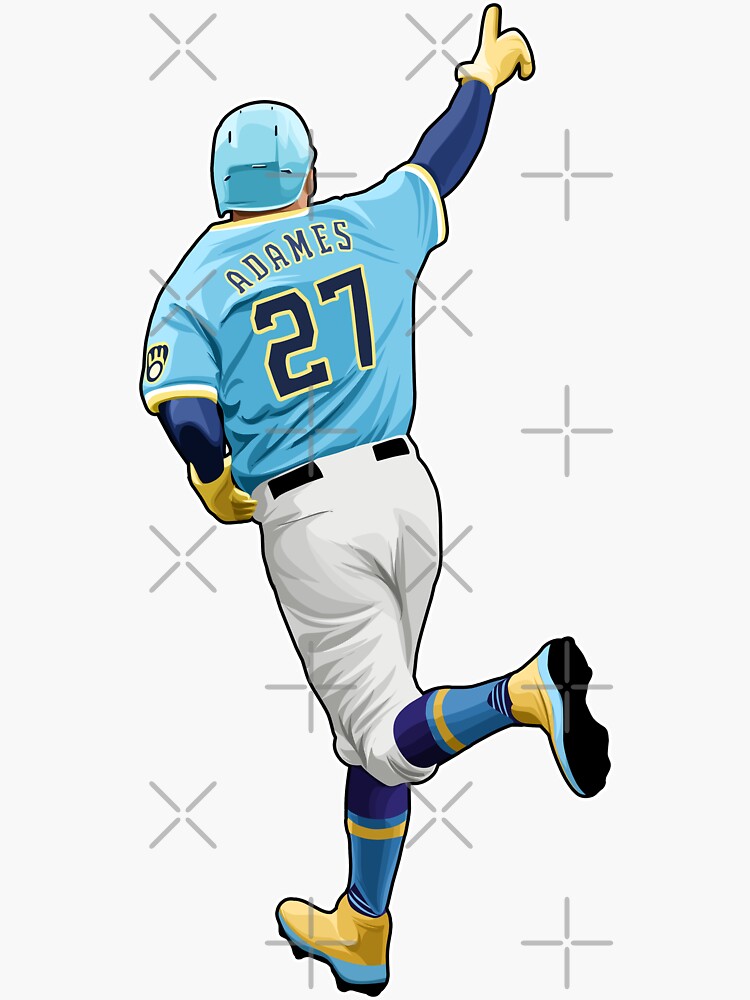 Willy Adames #27 Run and Celebrates Sticker for Sale by