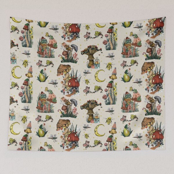 Item preview, Festive Christmas Mushroom Pattern designed and sold by ReaDillo.