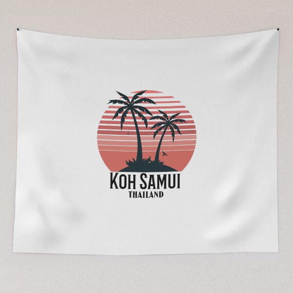 Item preview, Koh Samui Vintage Sunset And Palm Trees Design designed and sold by RektRepublic.
