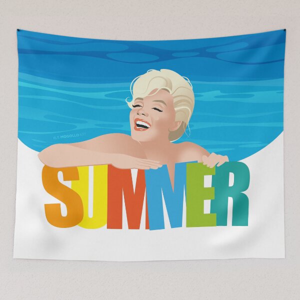 Item preview, Summer at the pool designed and sold by AleMogolloArt.