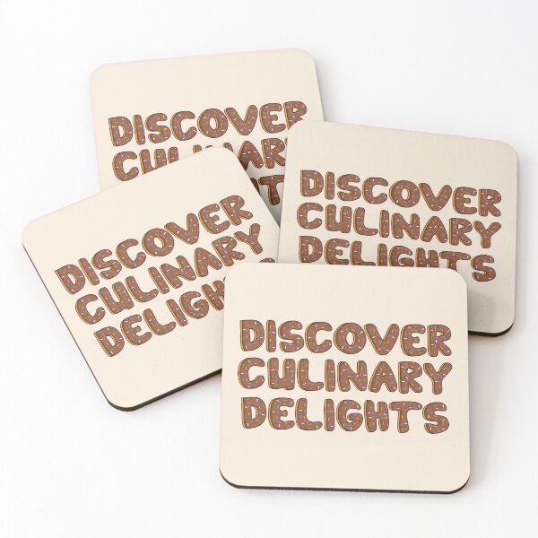 Item preview, Discover Culinary Delights food quote designed and sold by DonutsWords.