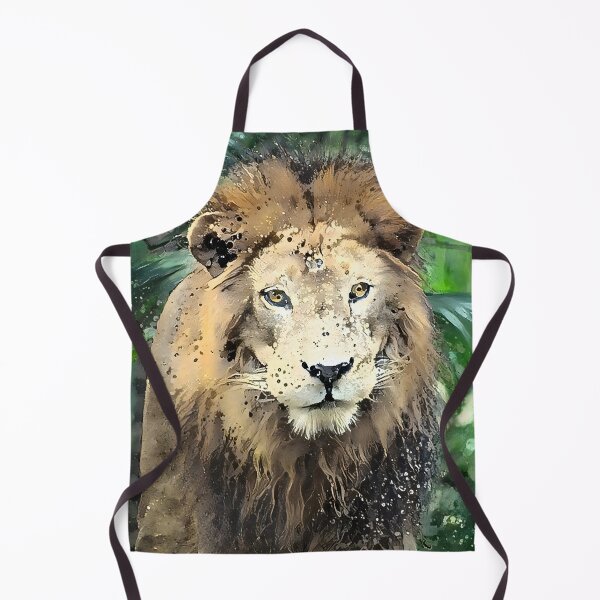 Item preview, Lion in lush green designed and sold by PlacidHinds.