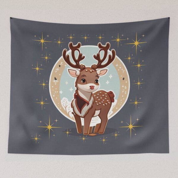 Item preview, christmas reindeer designed and sold by Venezuelaaaaa.