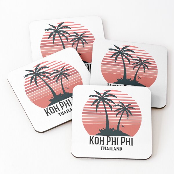 Item preview, Koh Phi Phi Vintage Sunset And Palm Trees Design designed and sold by RektRepublic.