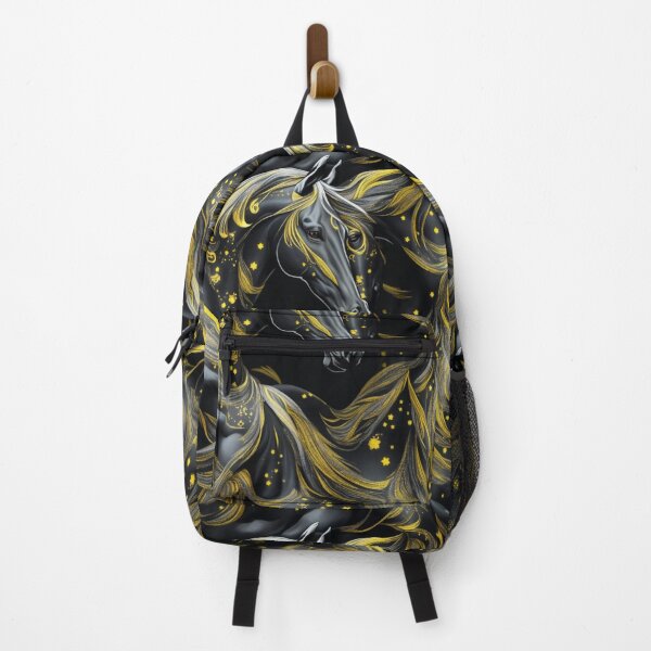 Item preview, Dreaming of horses, yellow and black themed pattern designed and sold by Rothnaric.