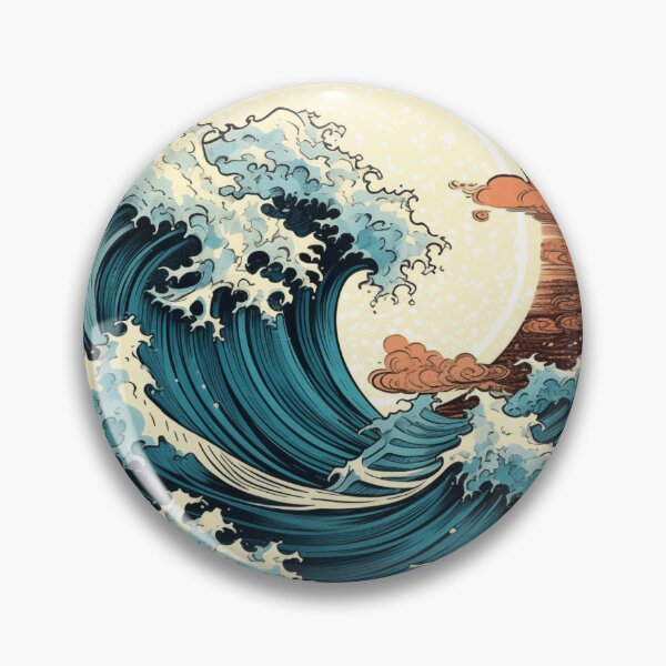 Item preview, Summer Vaporwave Great Wave  designed and sold by Nightarcade.