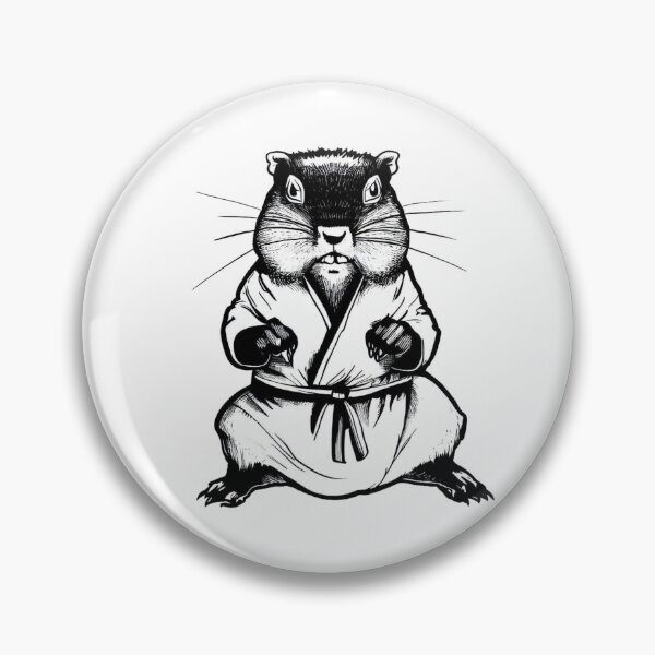 Item preview, Fighting groundhog expert in martial arts designed and sold by GroundhogMs.
