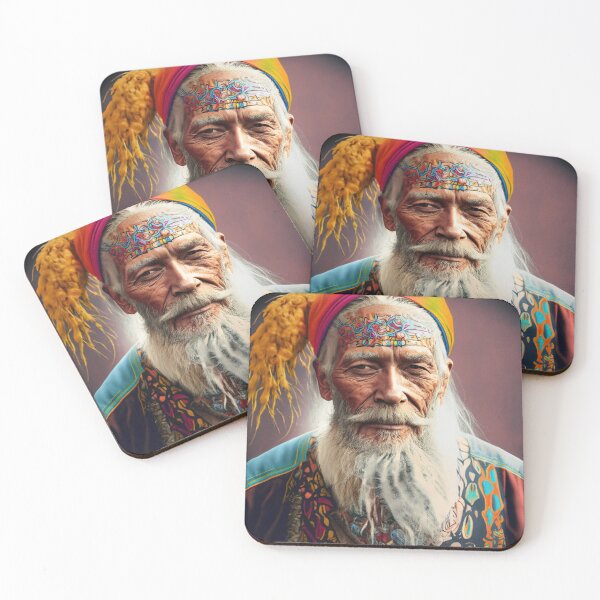 Item preview, old hippie man designed and sold by jsebouvi.