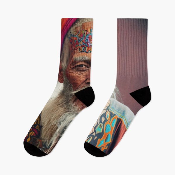 Item preview, old hippie man designed and sold by jsebouvi.