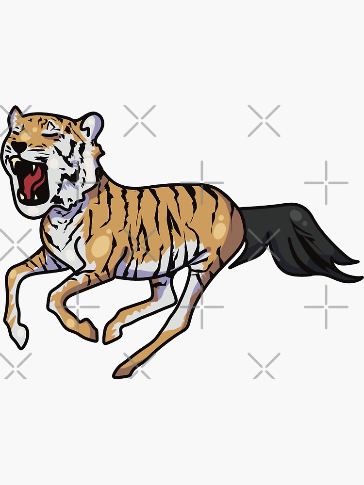 Tiger and Horse Hybrid Sticker