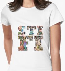 Sticky Fingers Caress Your Soul Logo Women's Fitted T-Shirt