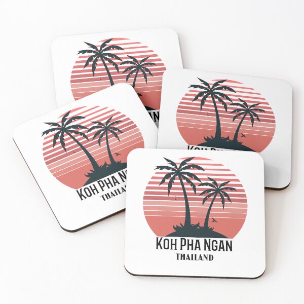 Item preview, Koh Pha Ngan Vintage Sunset And Palm Trees Design designed and sold by RektRepublic.