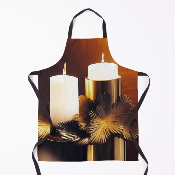 Item preview, White Candles with Gold Base designed and sold by Dana Roper.